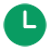 Green clock icon